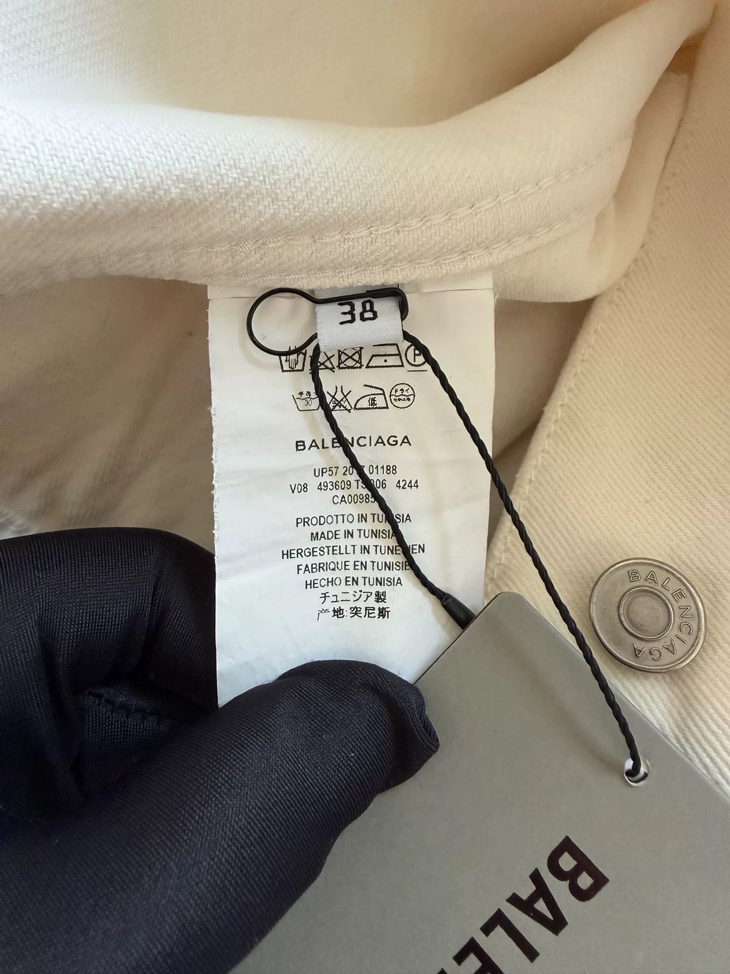Balenciaga Back-Print Denim Jacket