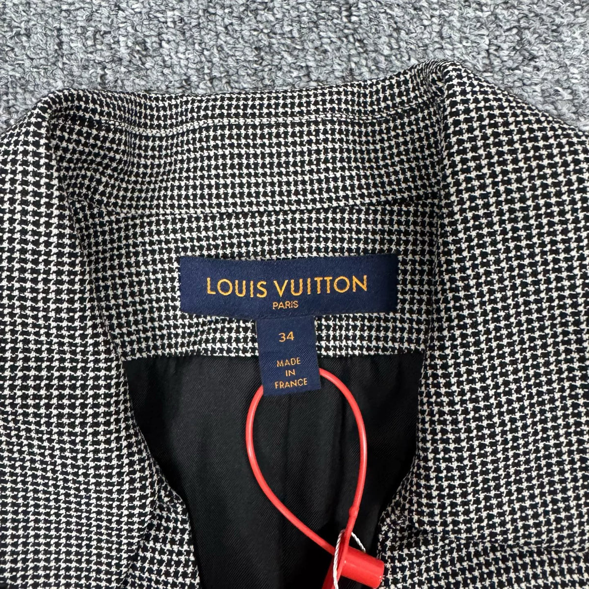 Louis Vuitton LV runway piece houndstooth blazer