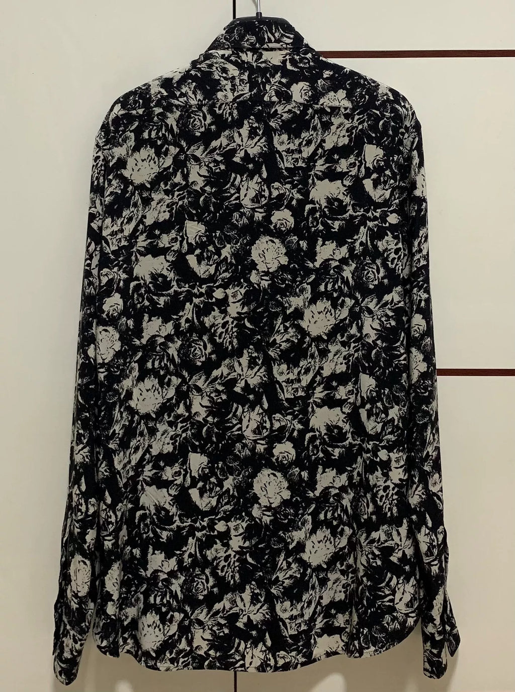 Saint Laurent 22SS Silk French Rose Shirt