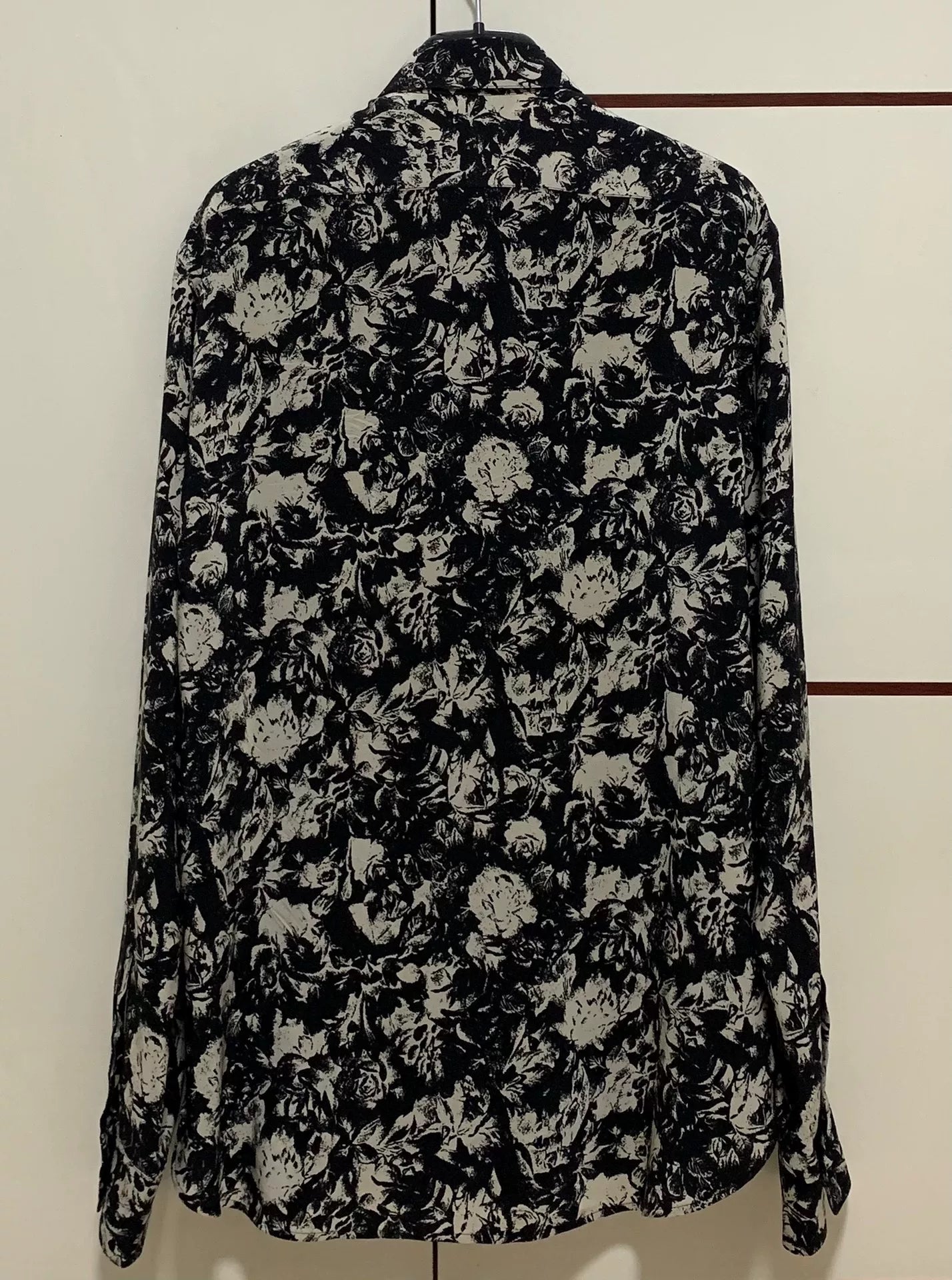 Saint Laurent 22SS Silk French Rose Shirt