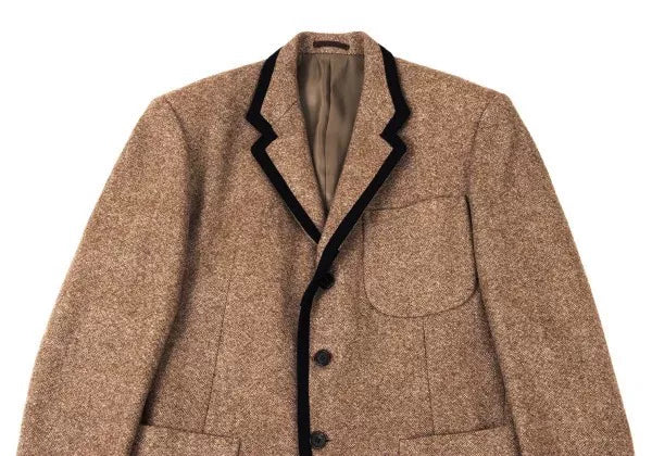 Yohji Yamamoto 1990s Wool Velvet Patchwork Suit Jacket