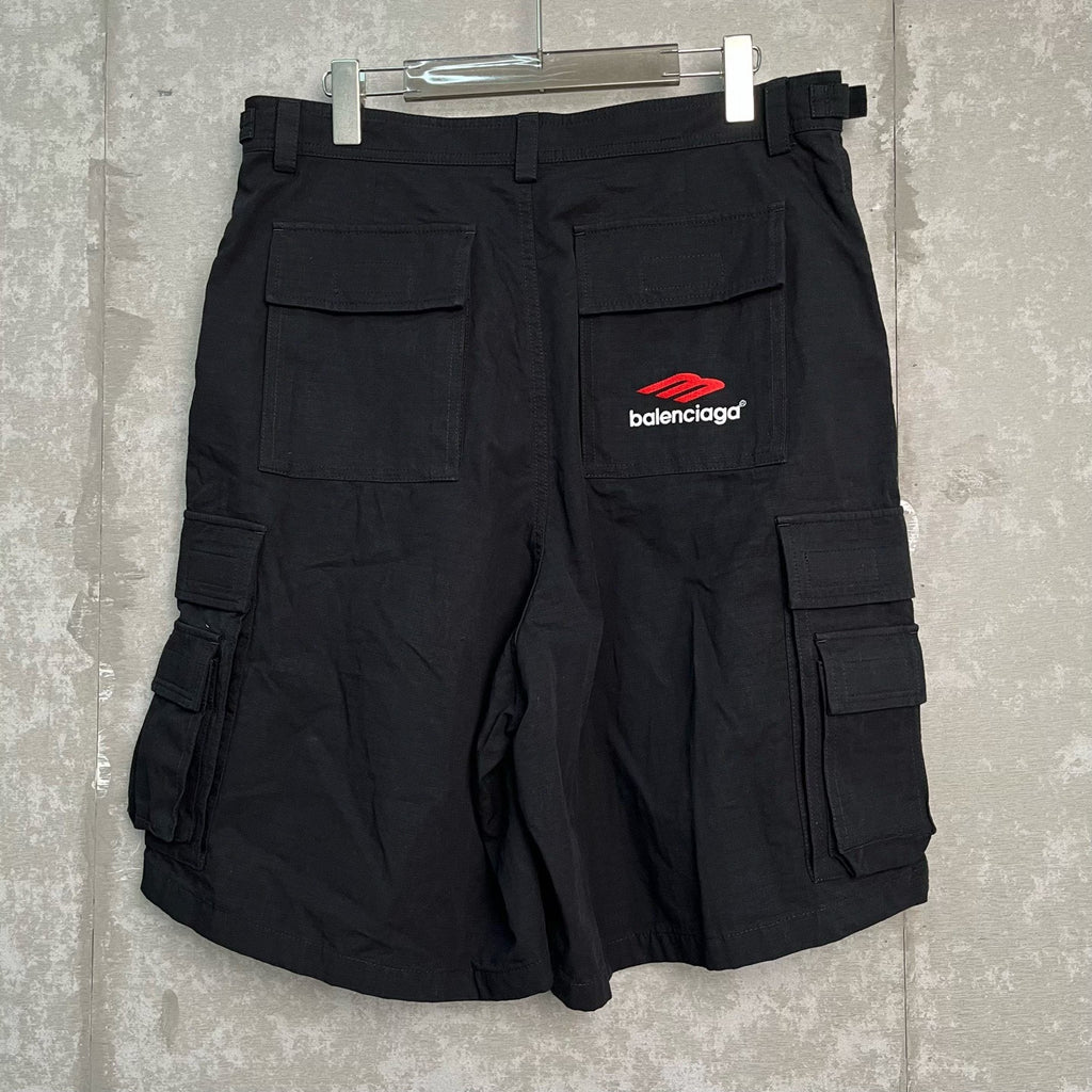 Balenciaga Black Cargo Shorts