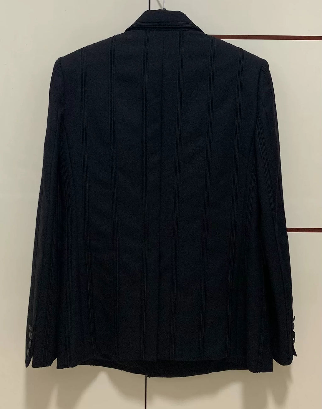 Saint Laurent 19SS Runway Black Striped Double-Breasted Suit