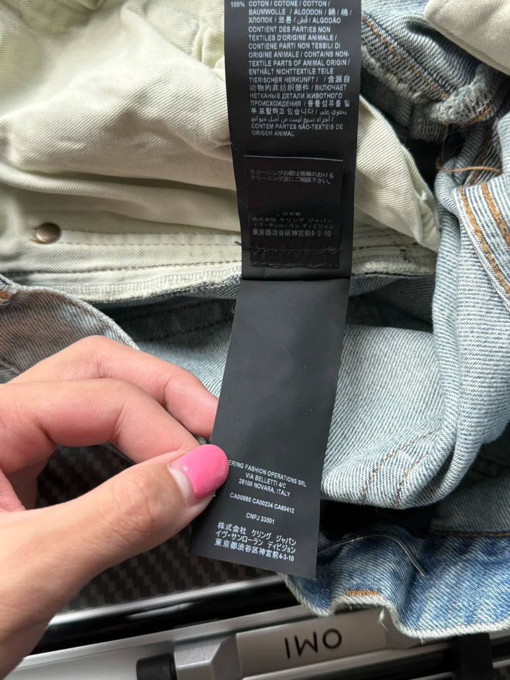 Saint Laurent slpd02 blue washed distressed jeans