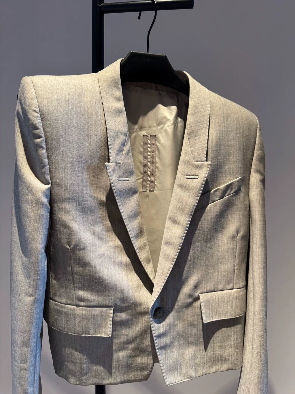 Rick Owens SS20 Padded Shoulder Blazer