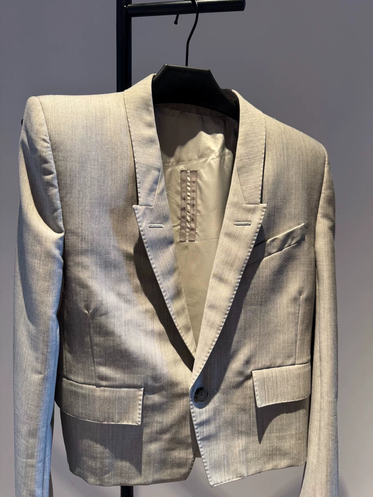 Rick Owens SS20 Padded Shoulder Blazer