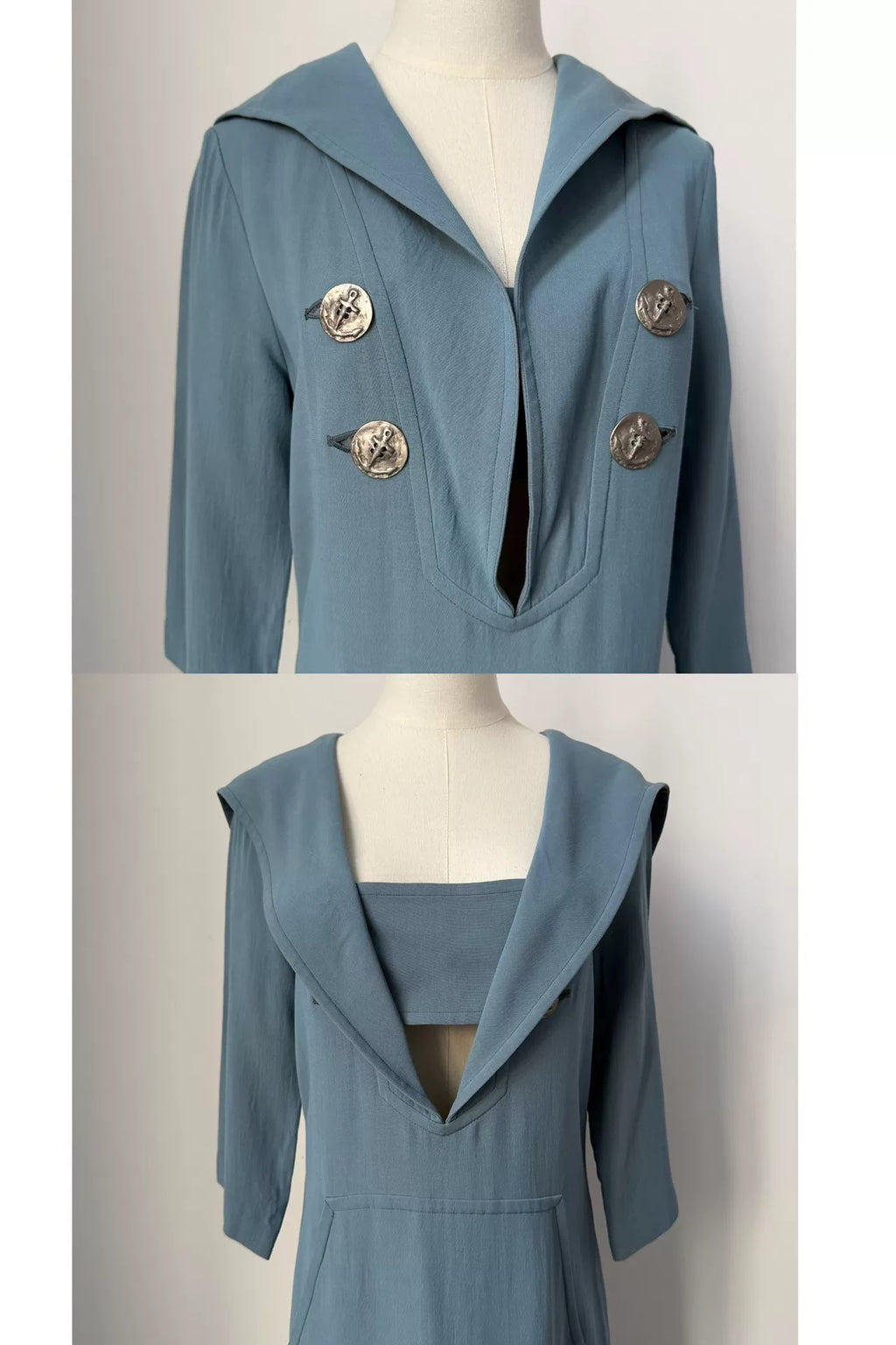 Jean Paul Gaultier 90s Sailor Collar Dress