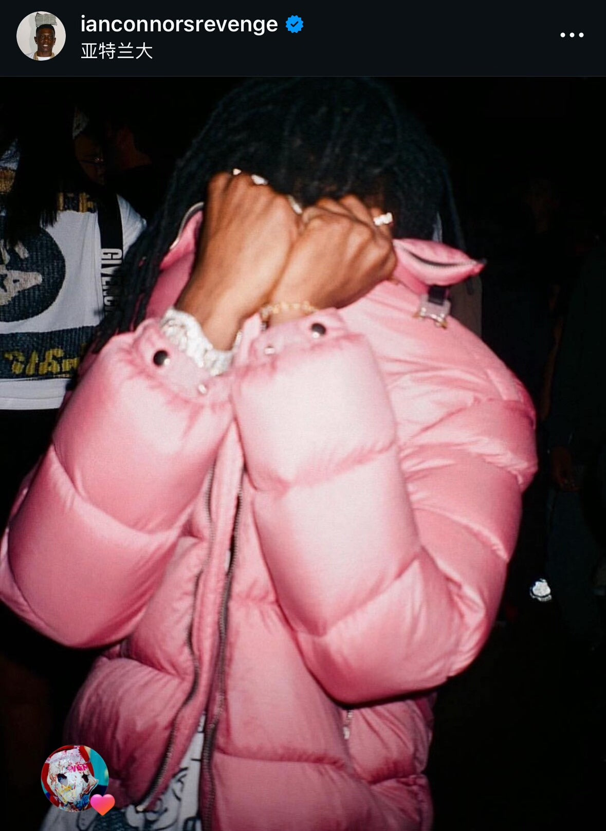 1017 Alyx 9sm FW18 Og pink Nylon Glitter Puffer Jacket