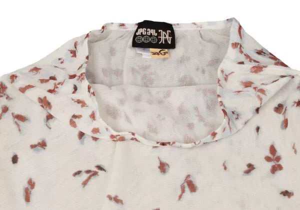 Jean Paul Gaultier Vintage White Floral Mesh Skirt