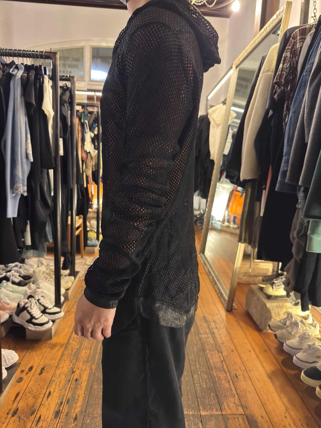 Julius SS15 Black Prism Cotton Sweater