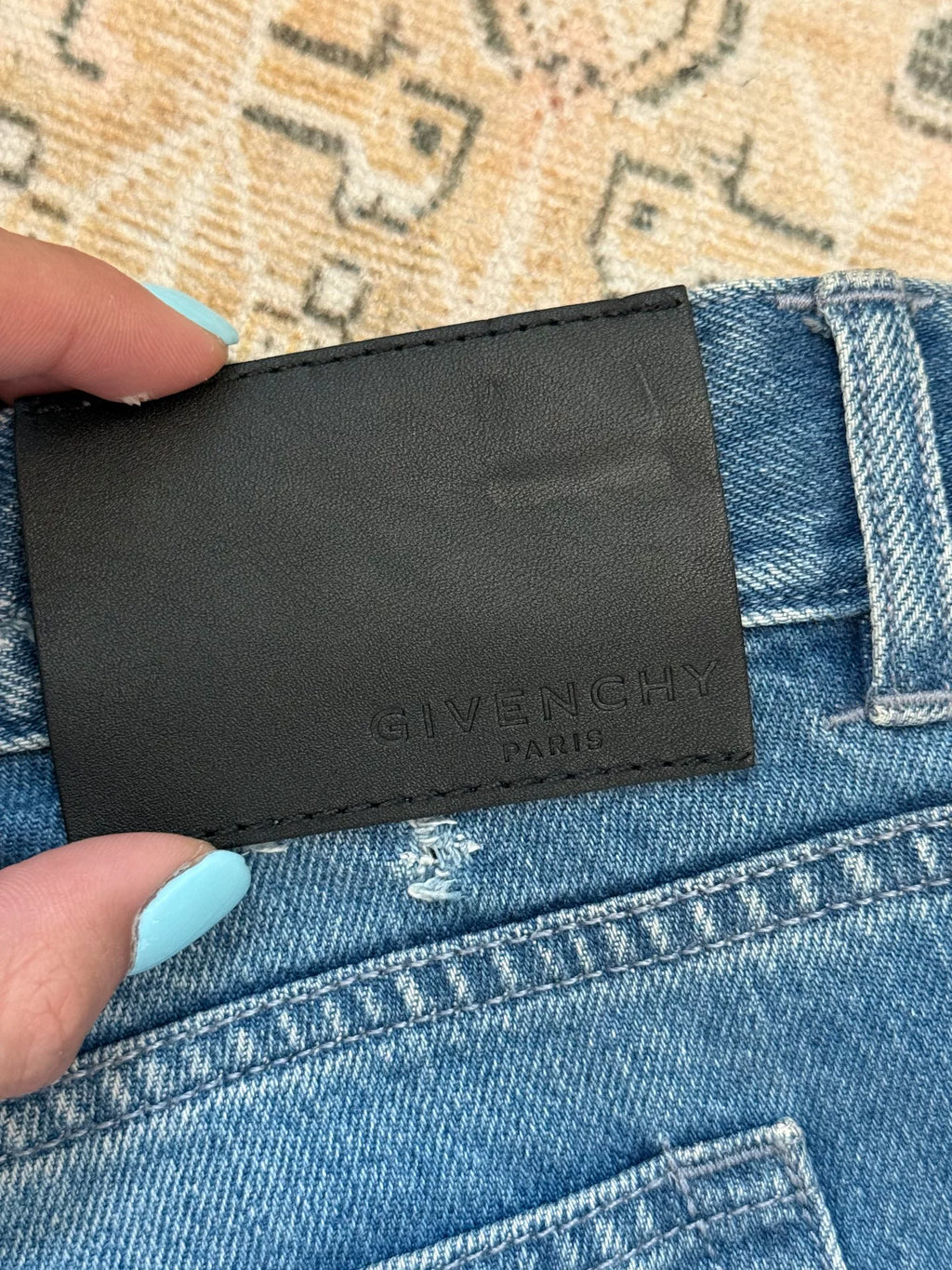 Givenchy bullet-hole distressed jeans
