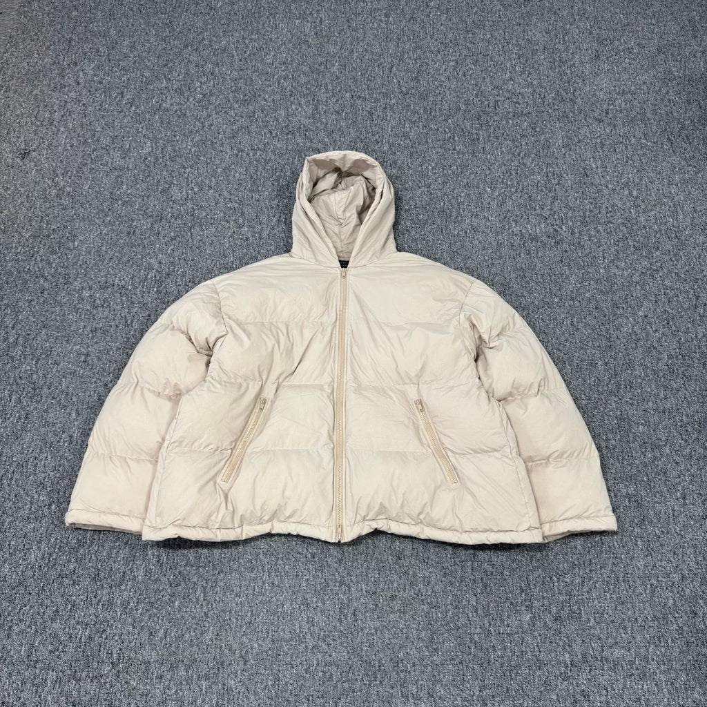 Balenciaga Embroidered Hooded Down Jacket