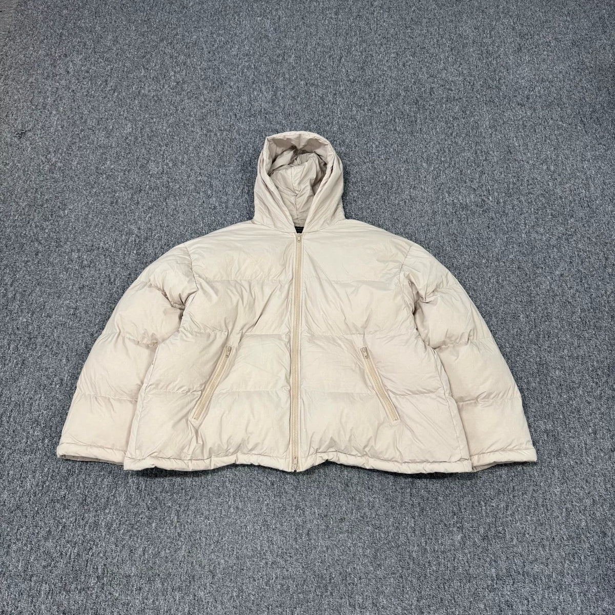 Balenciaga Embroidered Hooded Down Jacket