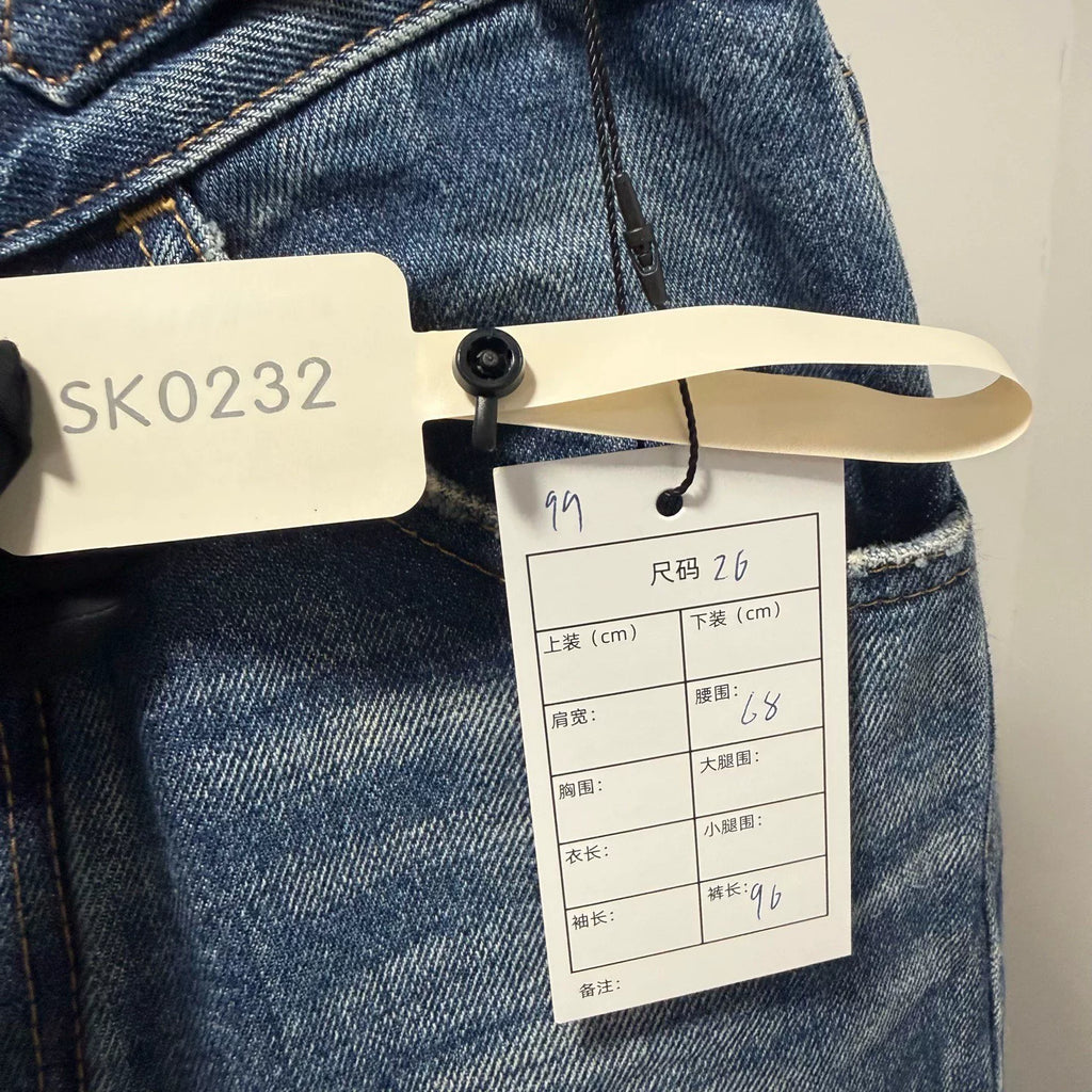 Celine Triomphe Gold Buckle Jeans