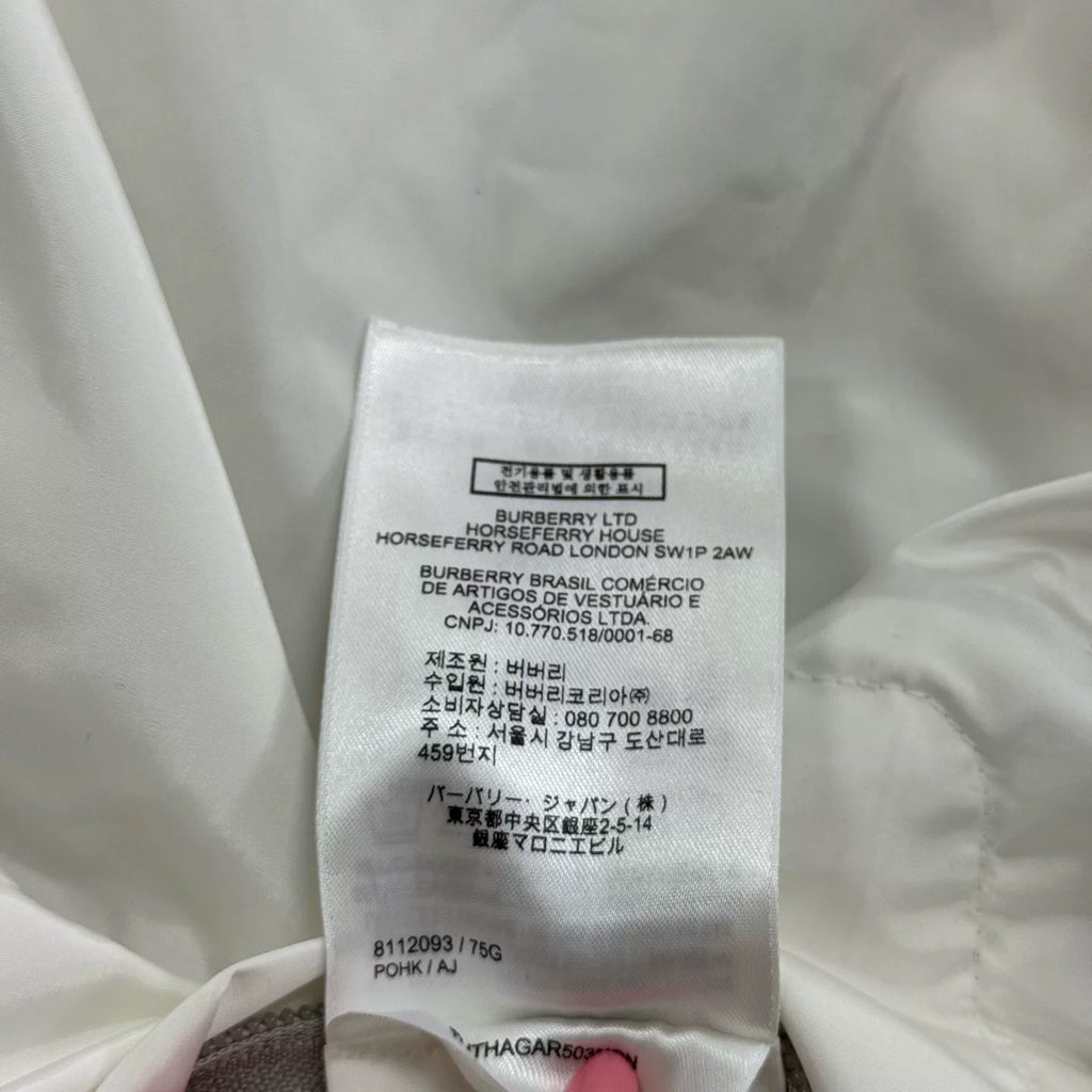 Burberry White Short Trench Coat