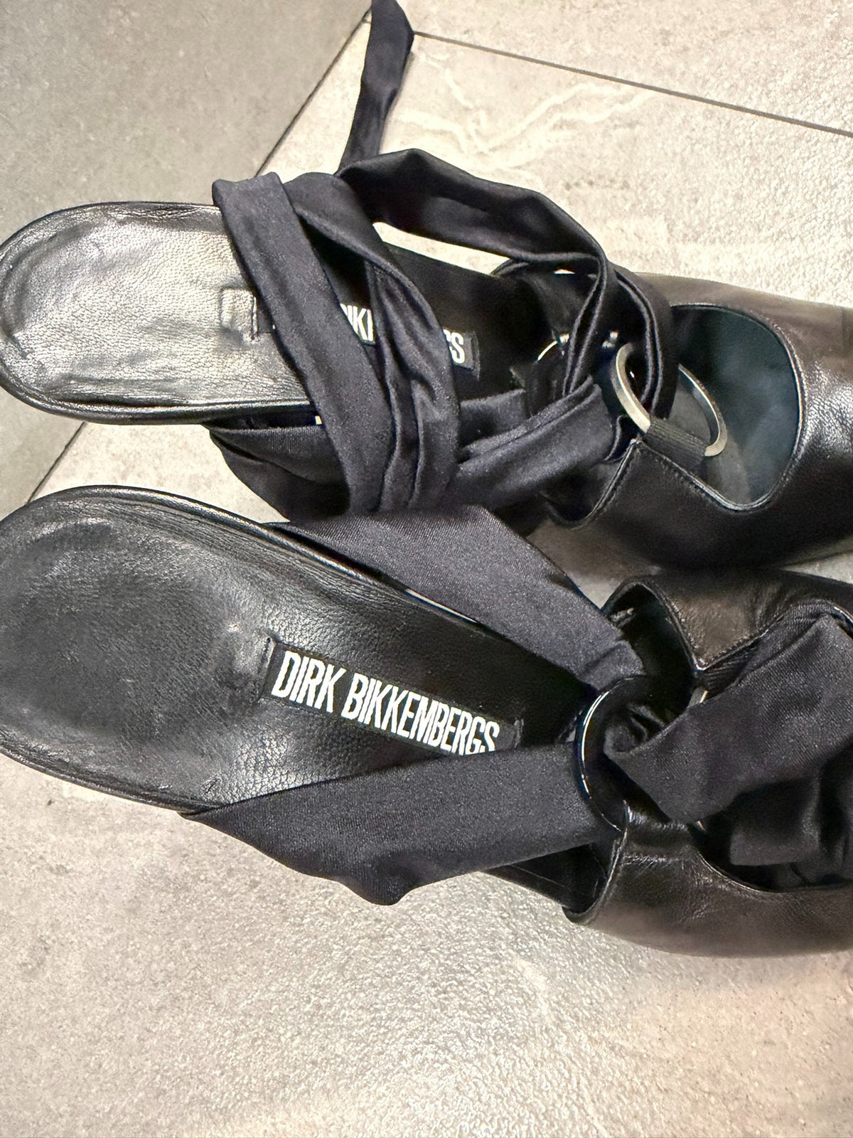 Dirk Bikkembergs SS06 Black Iron Ring Heels