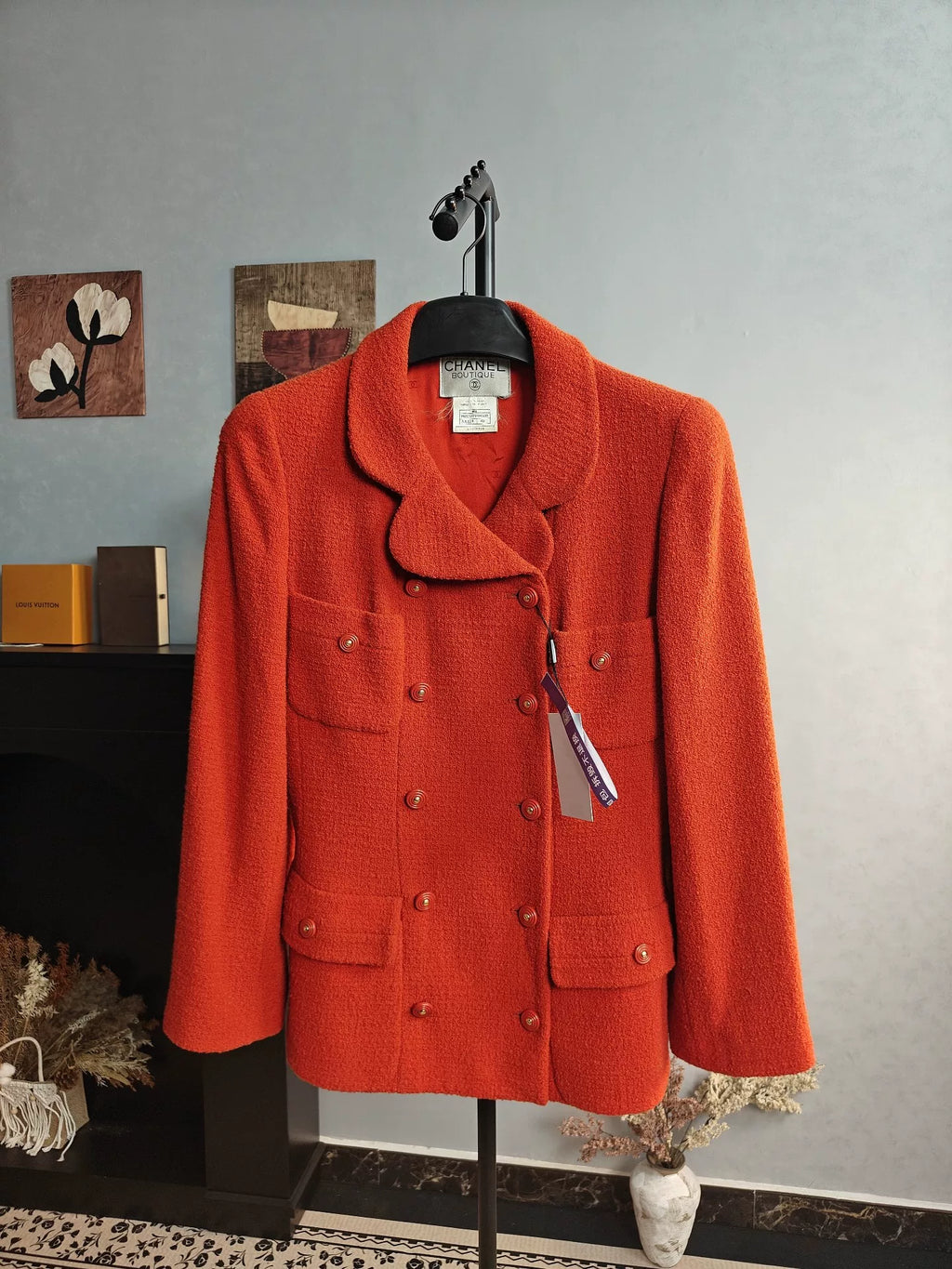 Chanel Red Wool Jacket