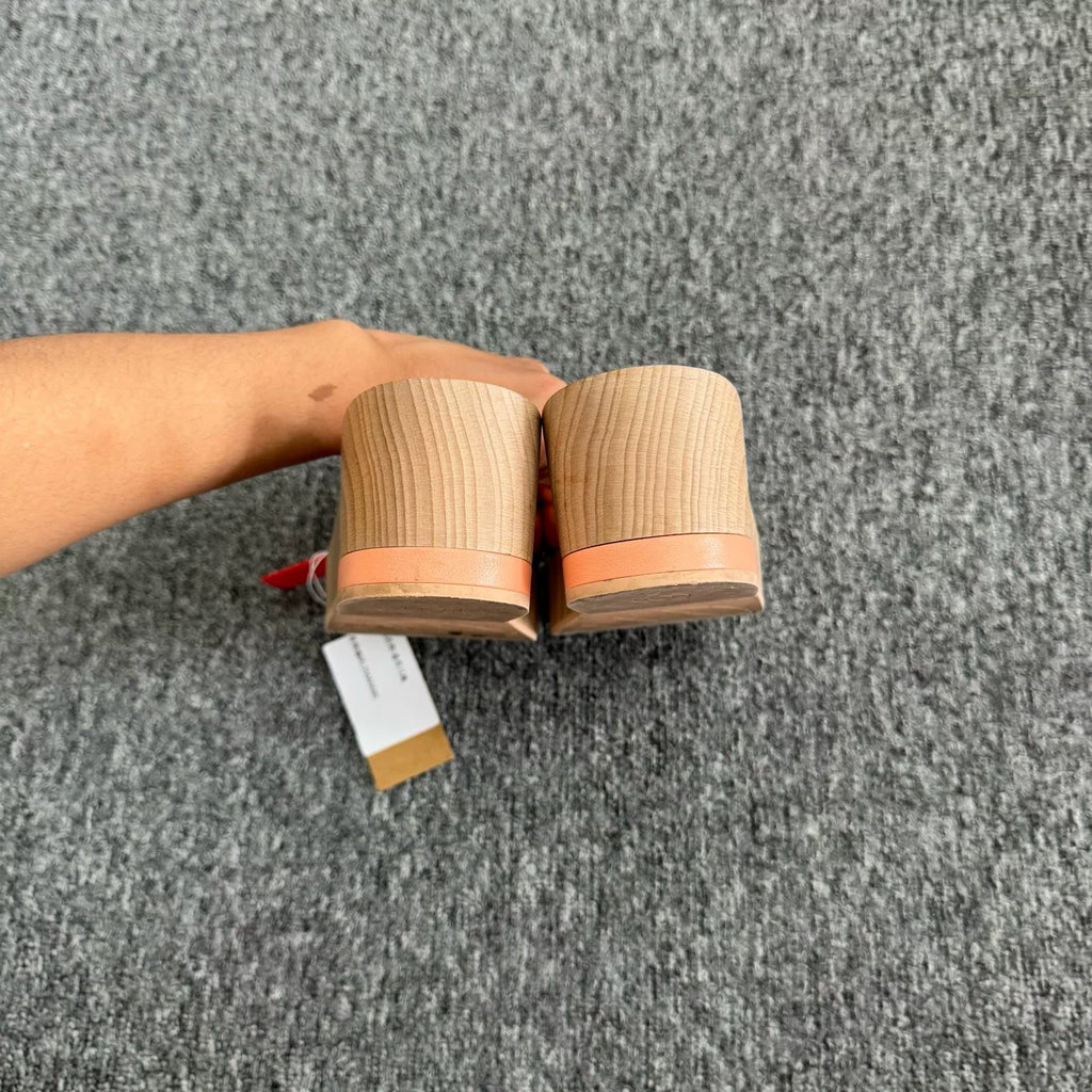 Chanel 22P pink double-C lambskin slippers