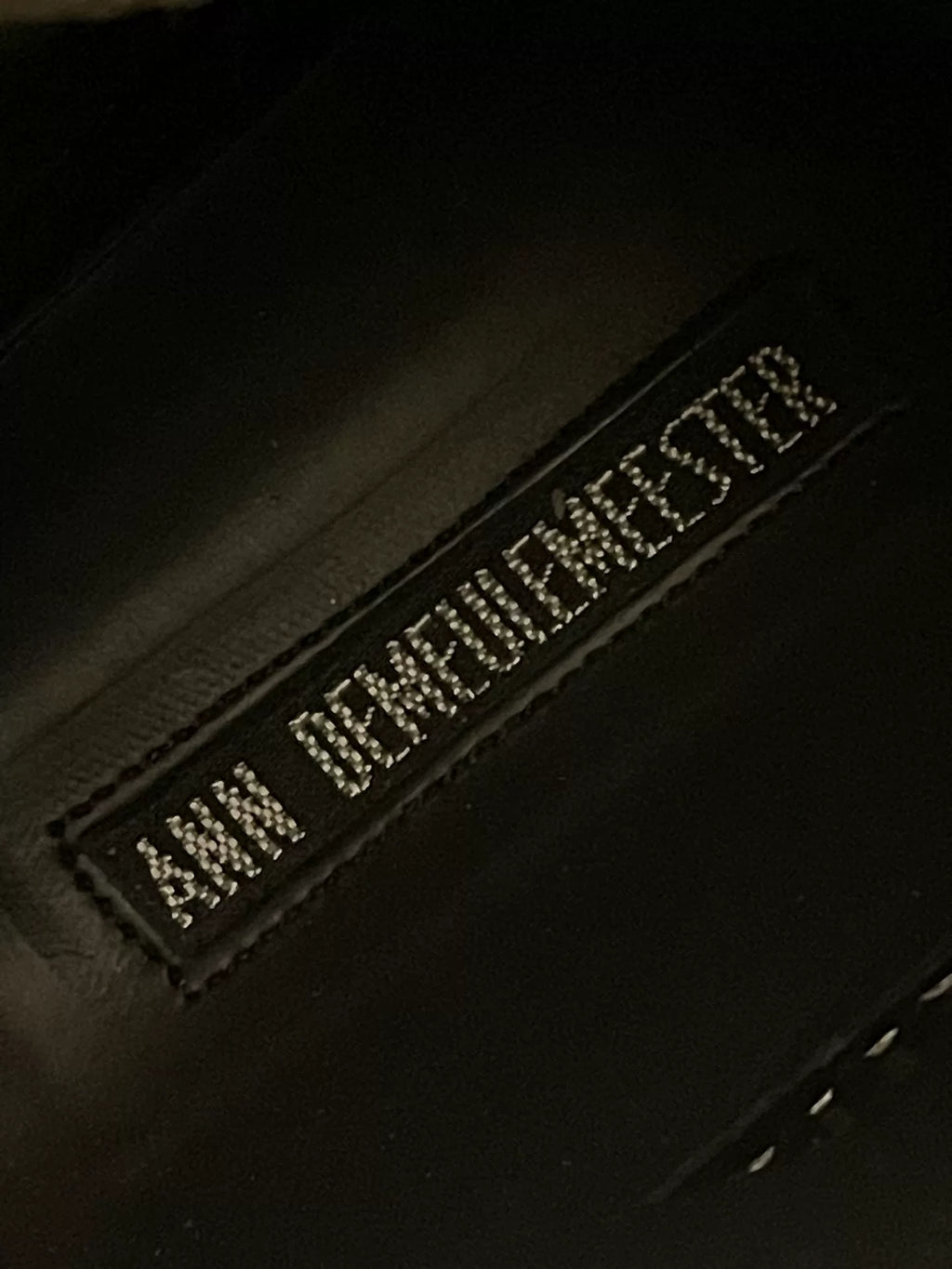 Ann Demeulemeester Sawtooth Sole Leather Panel Shoes