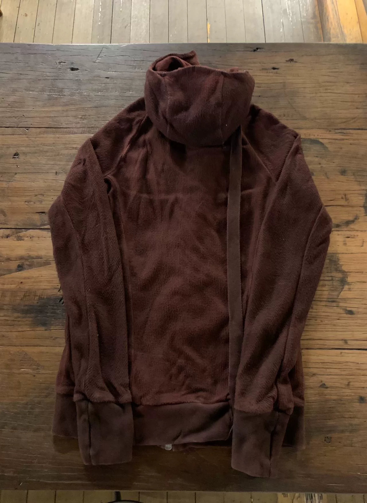 Boris Bidjan Saberi FW15 Black Burgundy Ninja Zipper2 Object Hooded Cotton Jacket