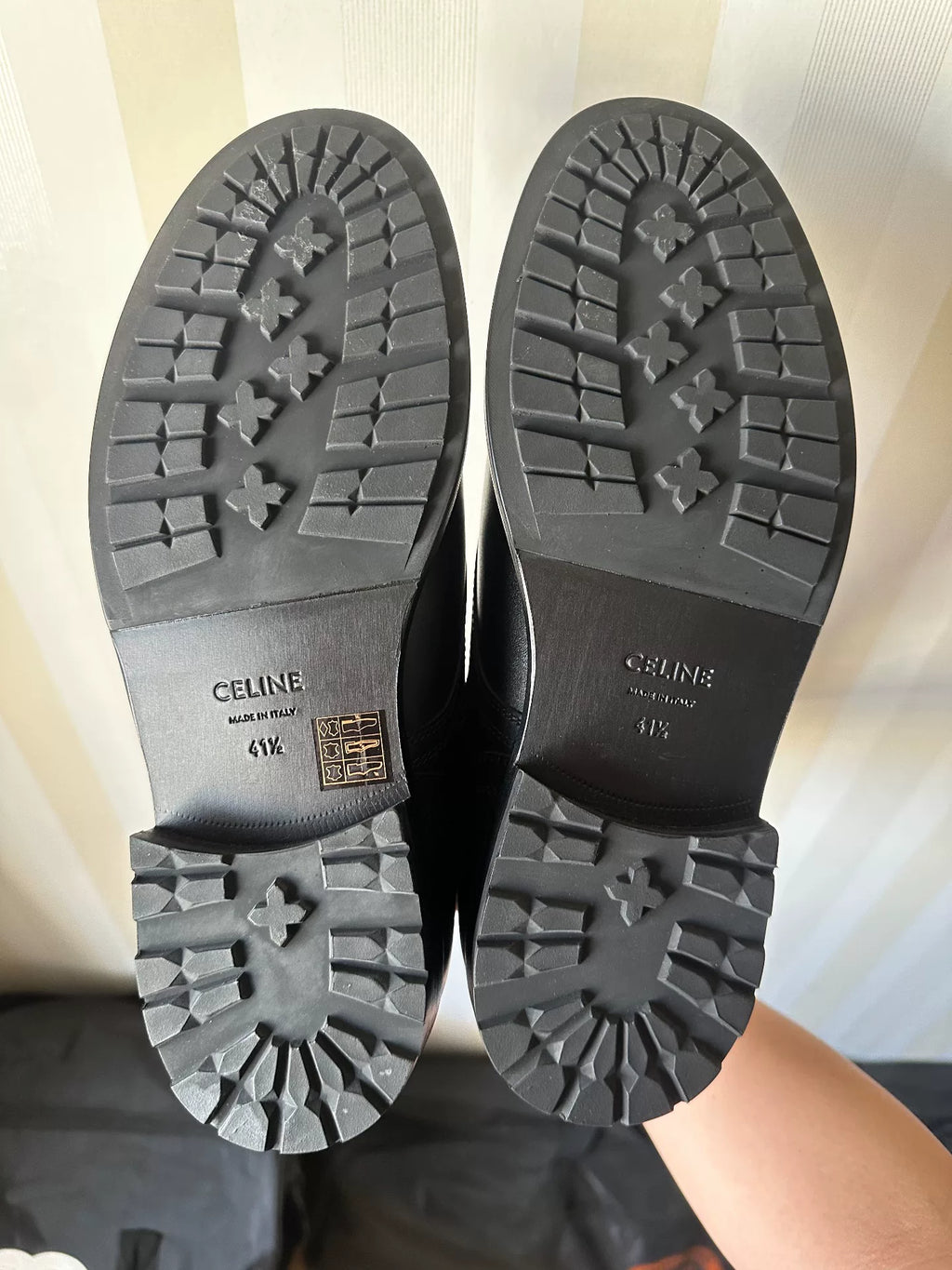 Celine FW22 RA02 ranger combat boots by Hedi Slimane