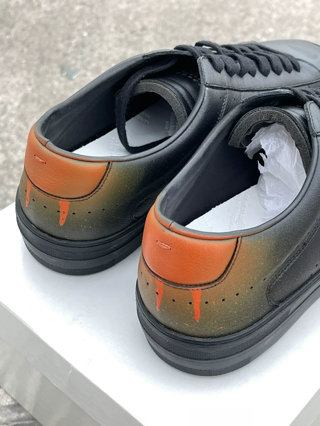 Maison Margiela Painted Leather Sneakers