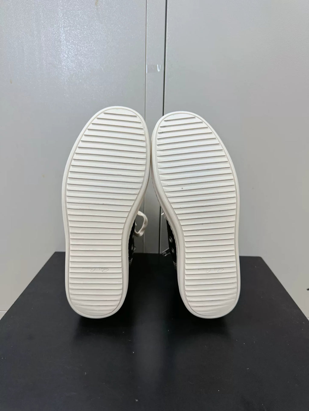 Rick Owens Black and White Tank Sole Large Converse Sneakers