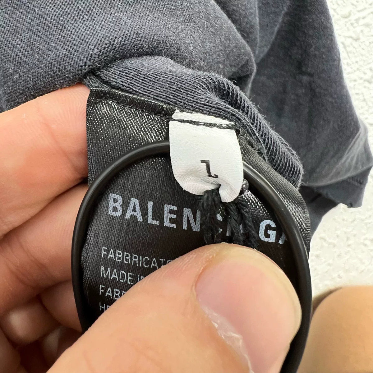 Balenciaga SS24 Black Washed Short Sleeve Top