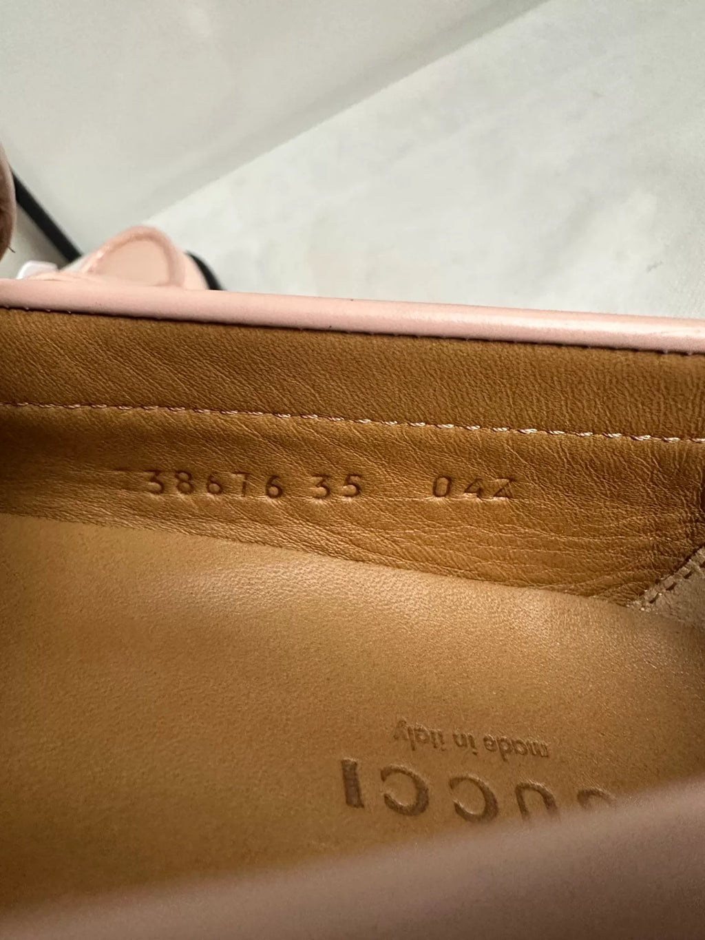 Gucci Pink Double G Logo Loafers