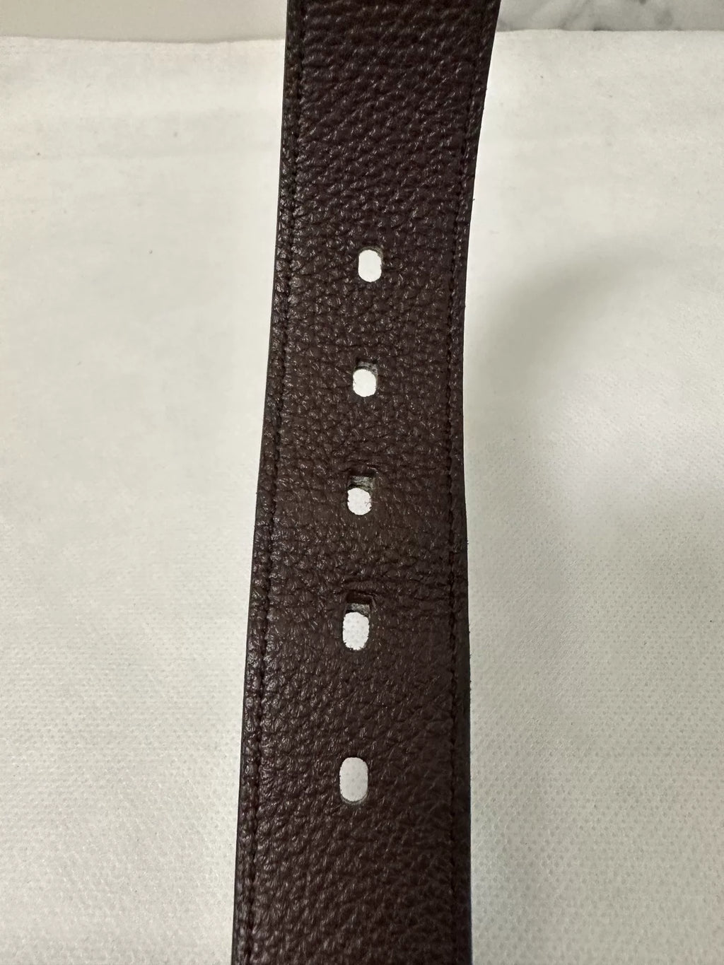 Hermes Black H-Buckle Leather Belt