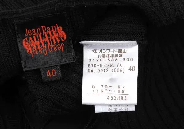 Jean Paul Gaultier Vintage Black Embellished Knit Top
