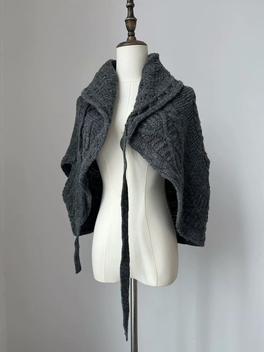 Comme Des Garcons Top Wool Cape Coat