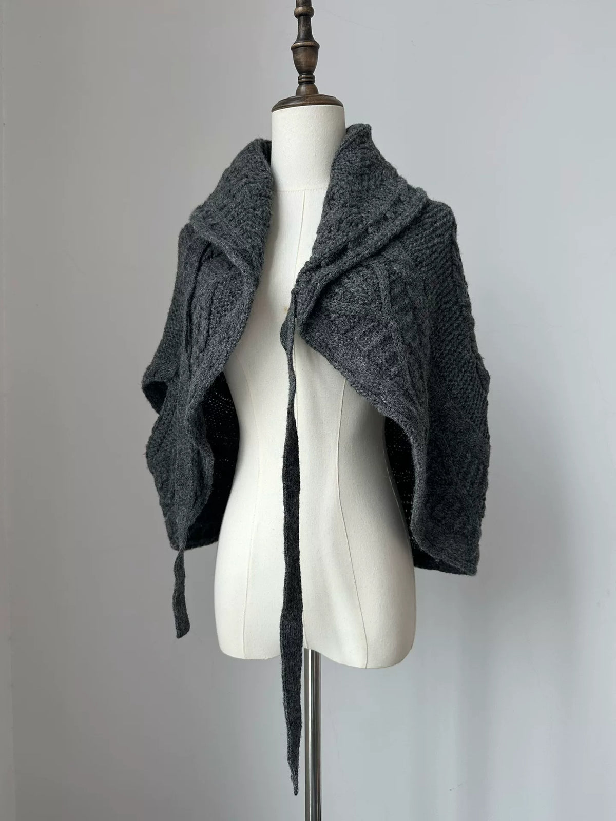 Comme Des Garcons Top Wool Cape Coat
