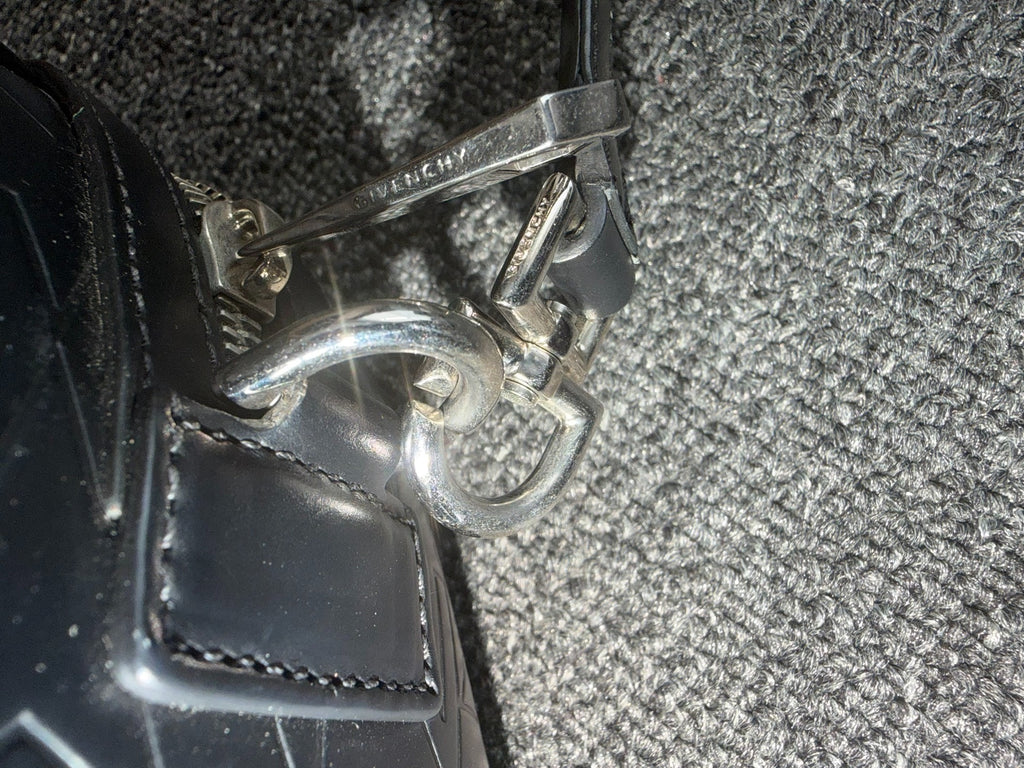 Givenchy Calfskin Star Embossed Micro Lucrezia Black Bag