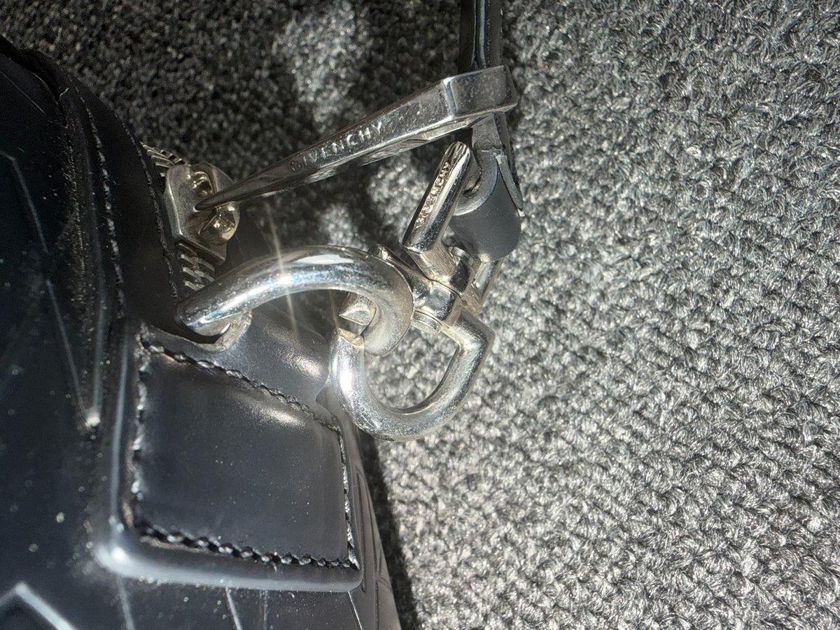 Givenchy Calfskin Star Embossed Micro Lucrezia Black Bag