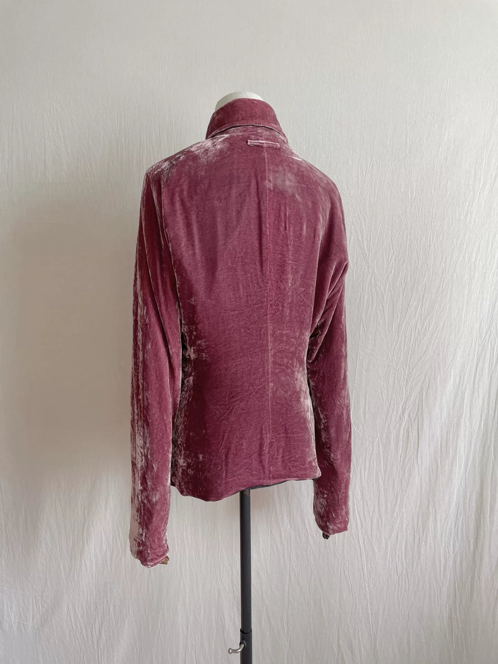 Jean Paul Gaultier Velvet Peach Silk Top