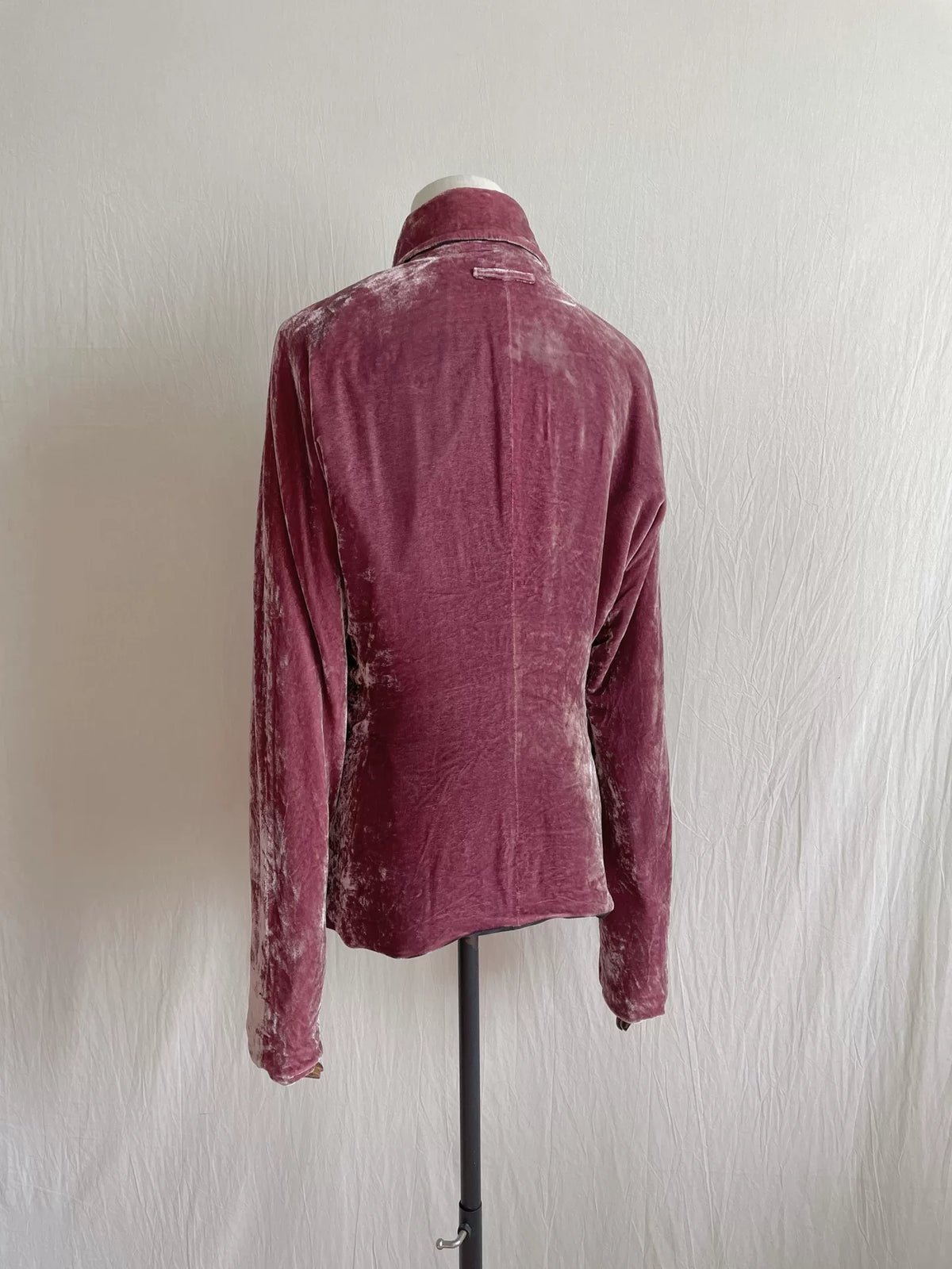 Jean Paul Gaultier Velvet Peach Silk Top