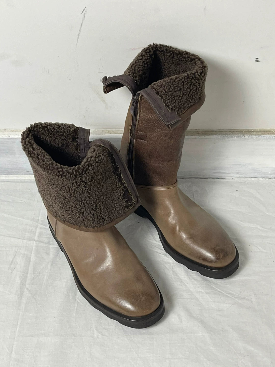 Maison Martin Margiela Fleece‑lined Military Boots