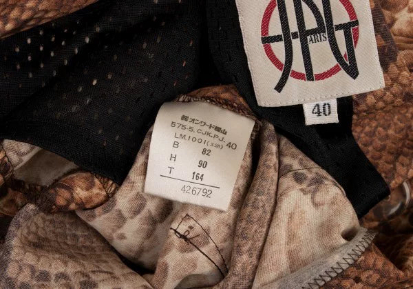 Jean Paul Gaultier Vintage Brown Patterned Blazer