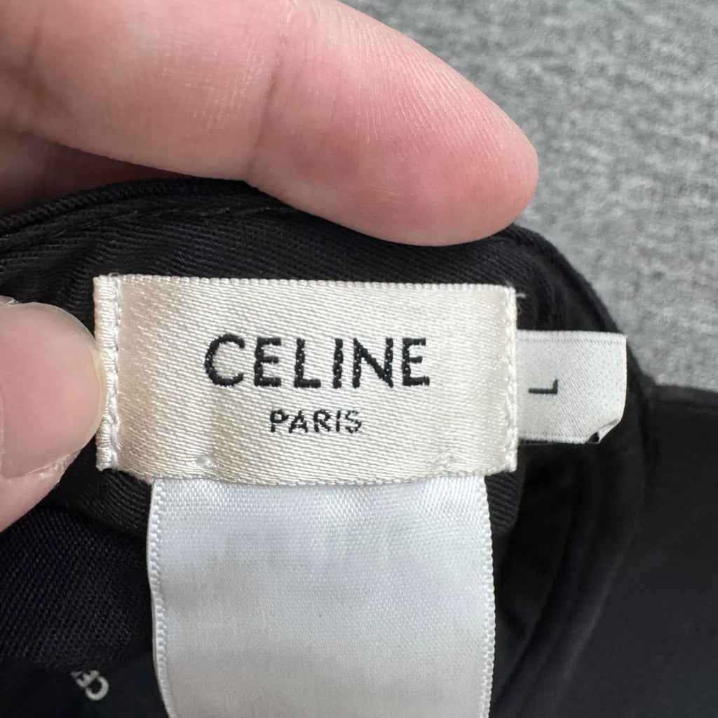 Celine Embroidered Letter Baseball Cap