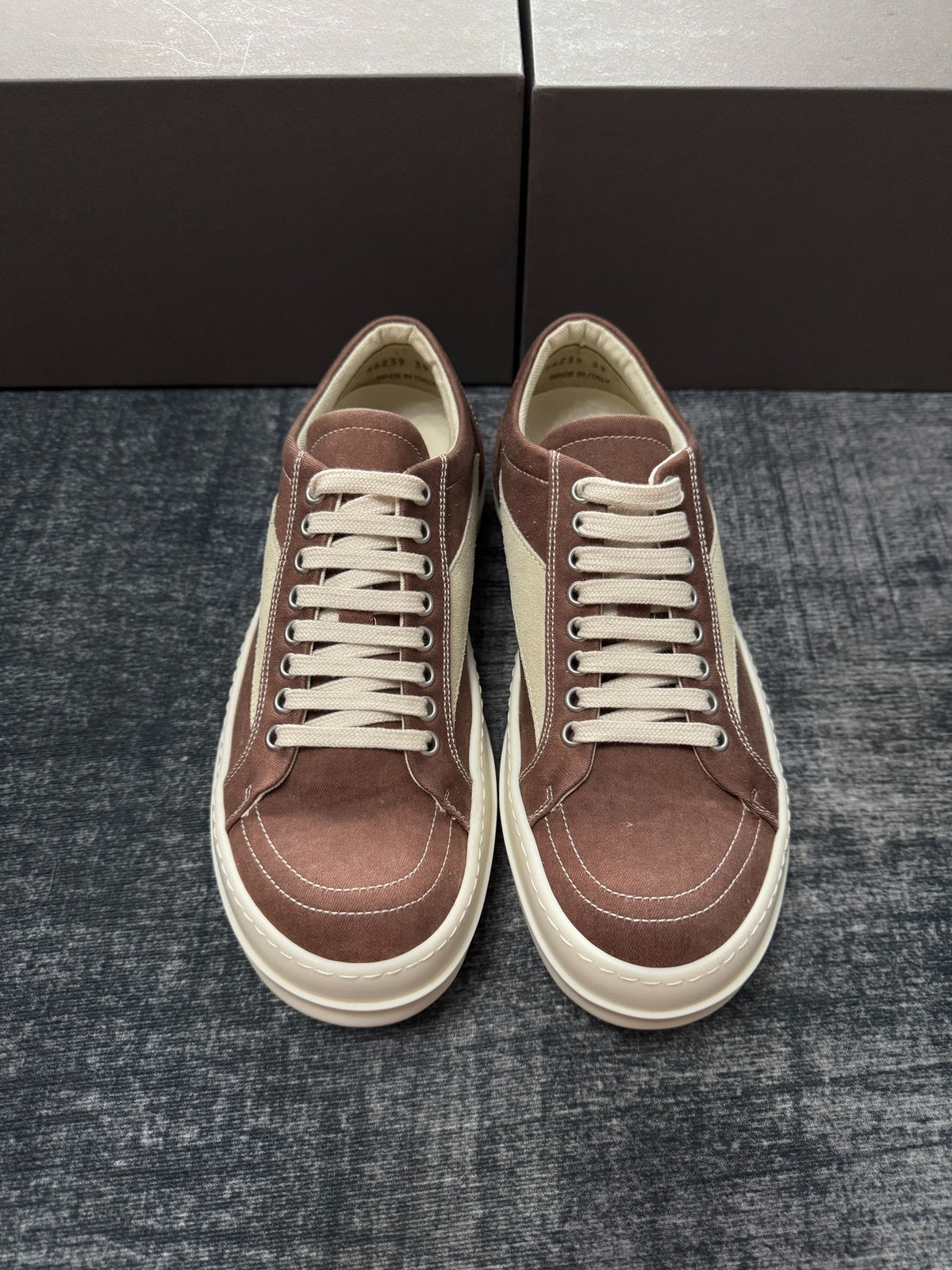 Rick Owens Brown Vans Shoes