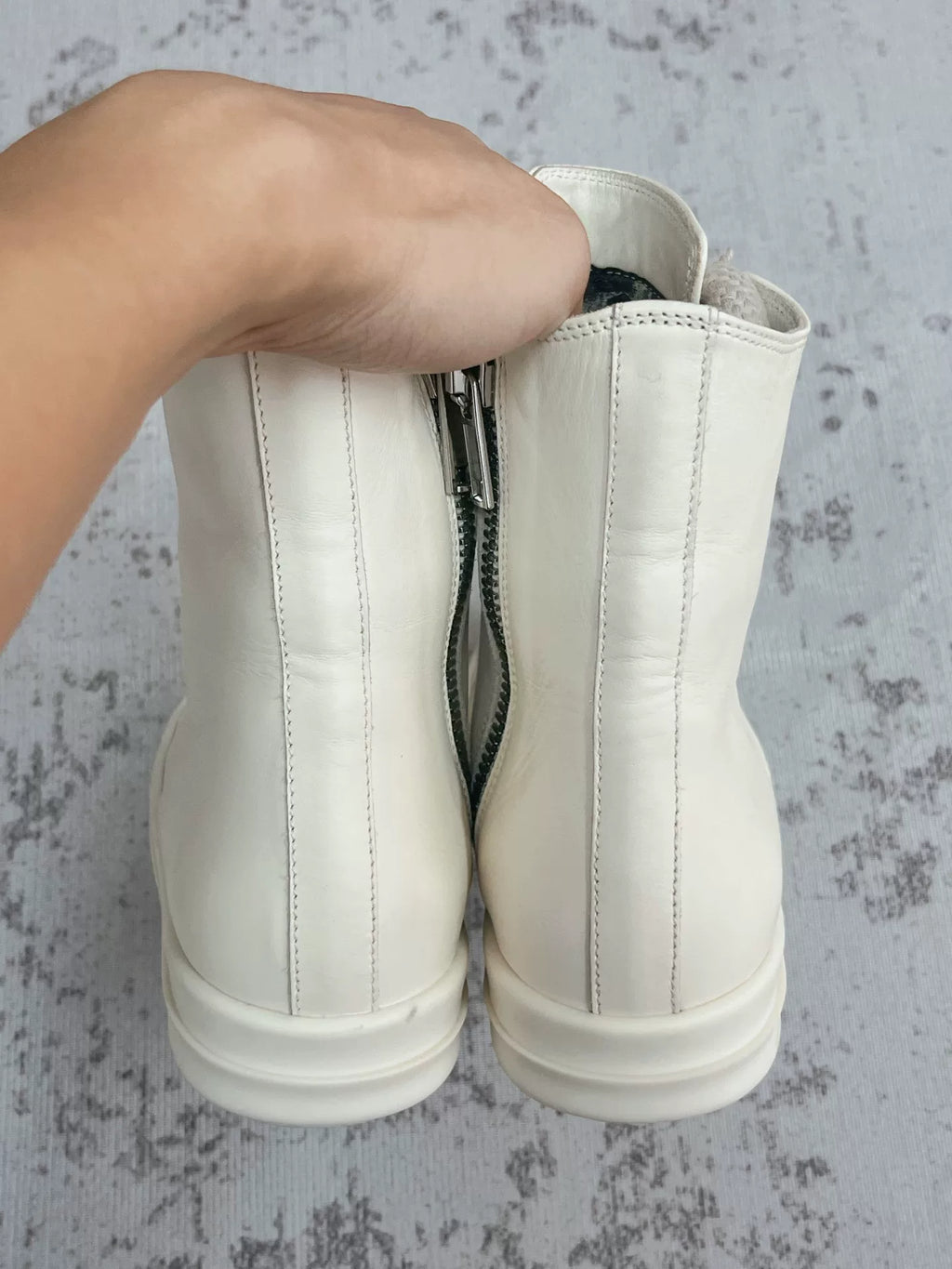 Rick Owens Porterville Jumbo Laced Sneaker 'Milk'
