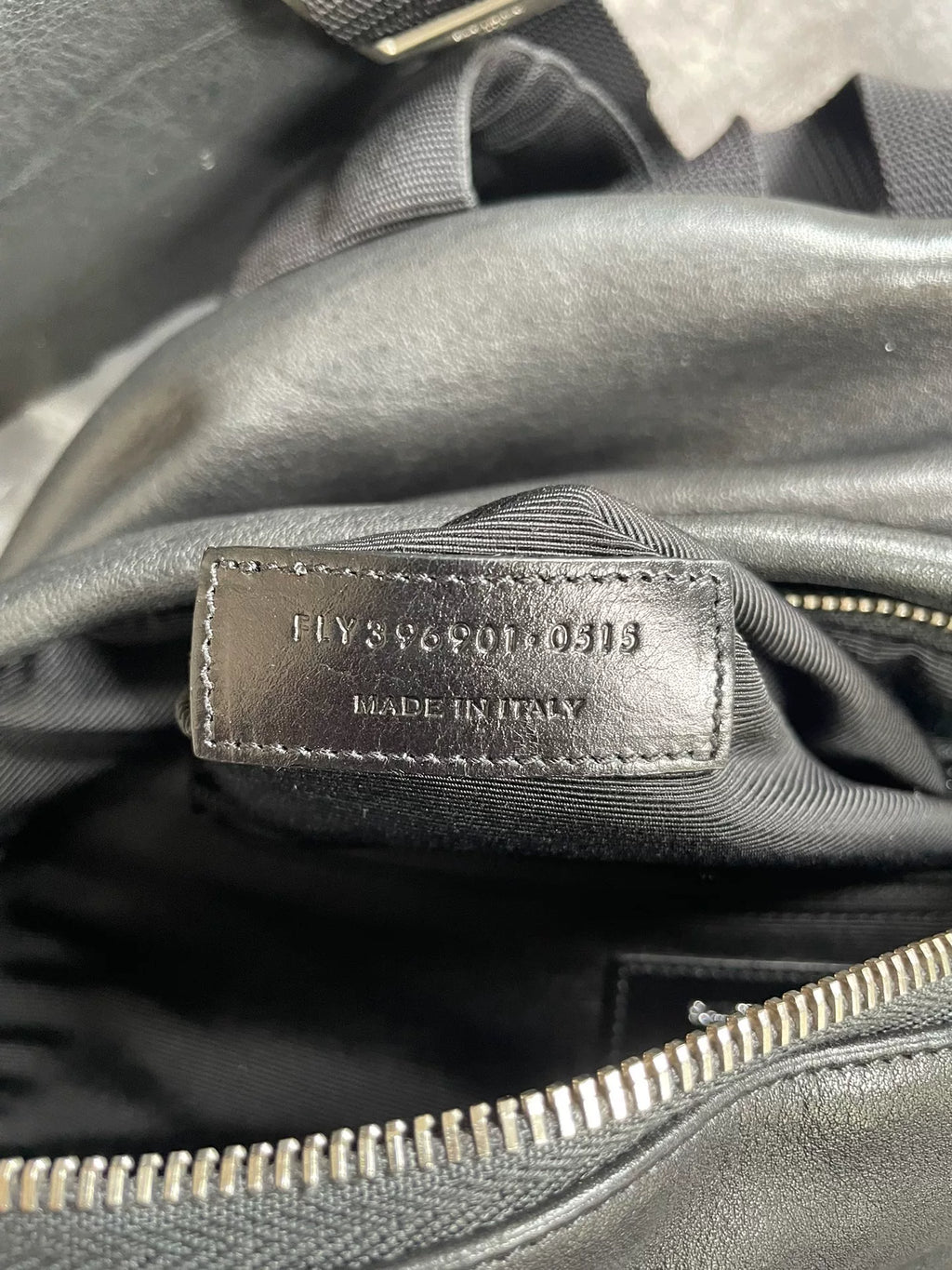 Saint Laurent Paris 14SS Black Multi-Zipper Leather Backpack by Hedi Slimane