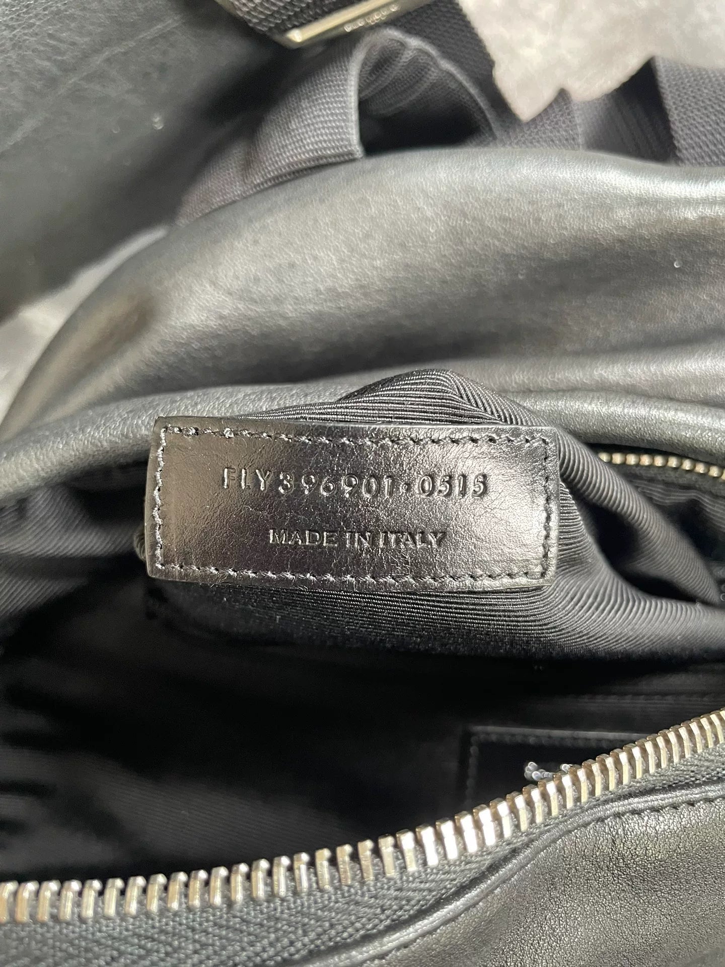 Saint Laurent Paris 14SS Black Multi-Zipper Leather Backpack by Hedi Slimane