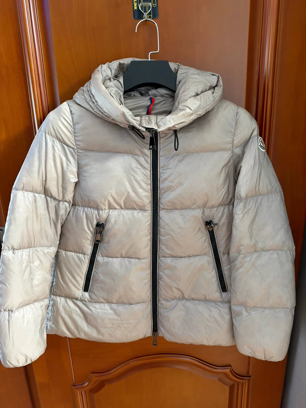 Moncler Seritte Grey Hooded Down Jacket