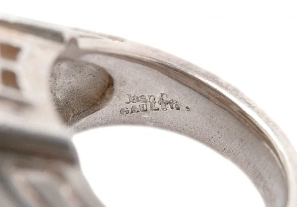 Jean Paul Gaultier Silver Square Seal Ring