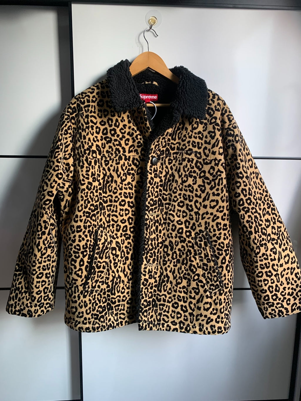 Supreme × Zimptone Leopard Print Fleece Coat