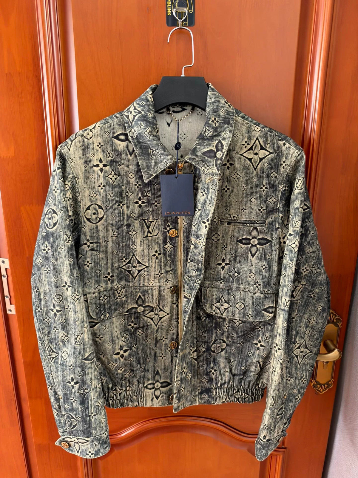 Louis Vuitton Rendered All-Over Monogram Denim Jacket