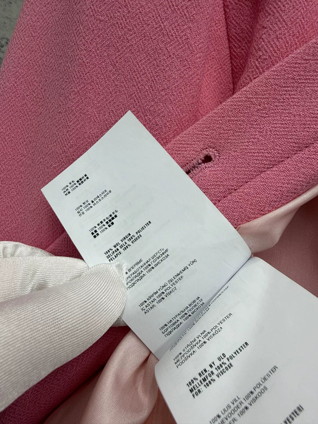 MIUMIU Pink Wool Coat