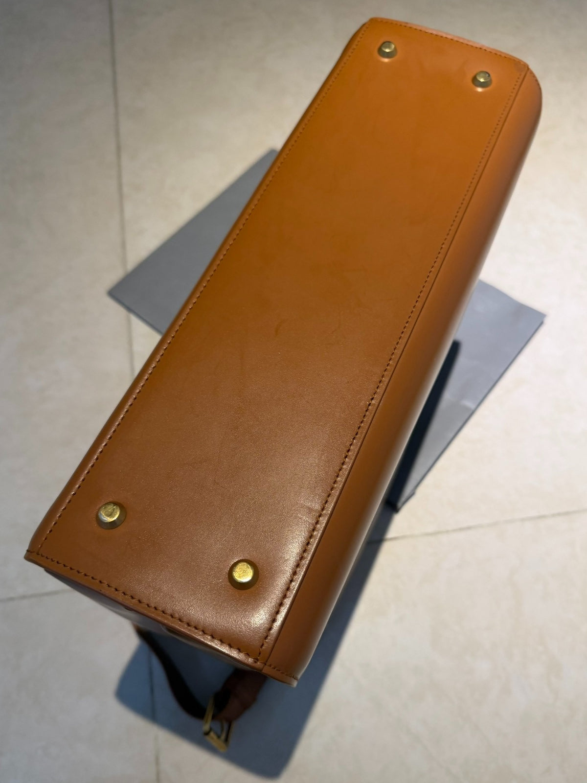 Balenciaga Medium Ghost Crossbody Brown Bag